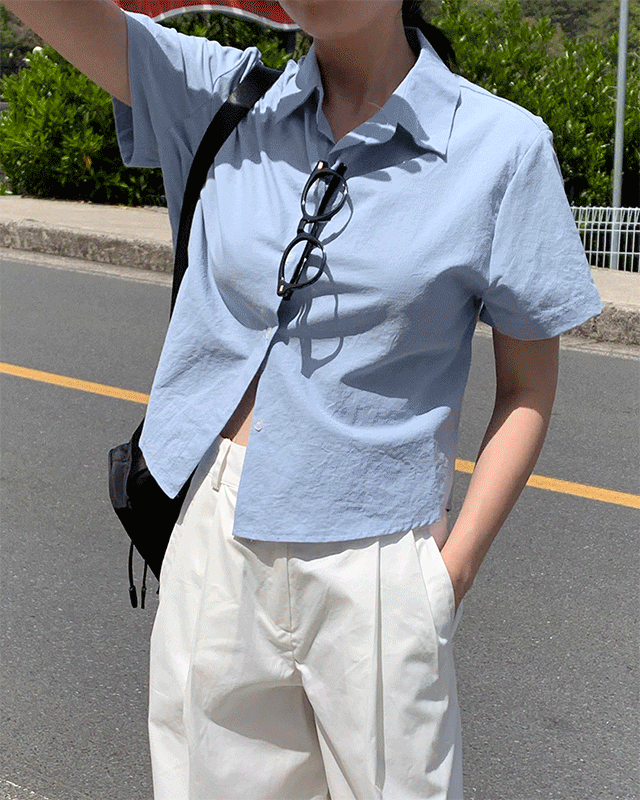 바이오 코튼 반팔 셔츠 (8color)